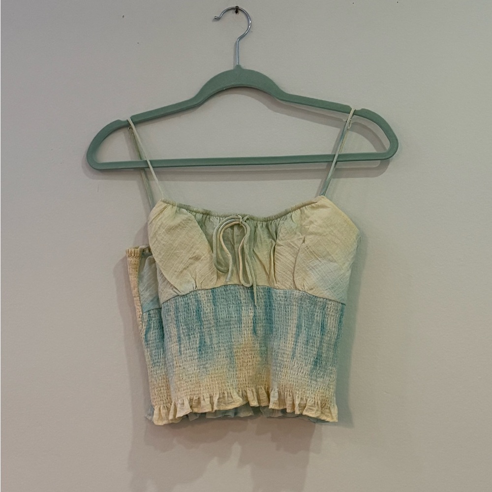 Zara Smocked Crop Top